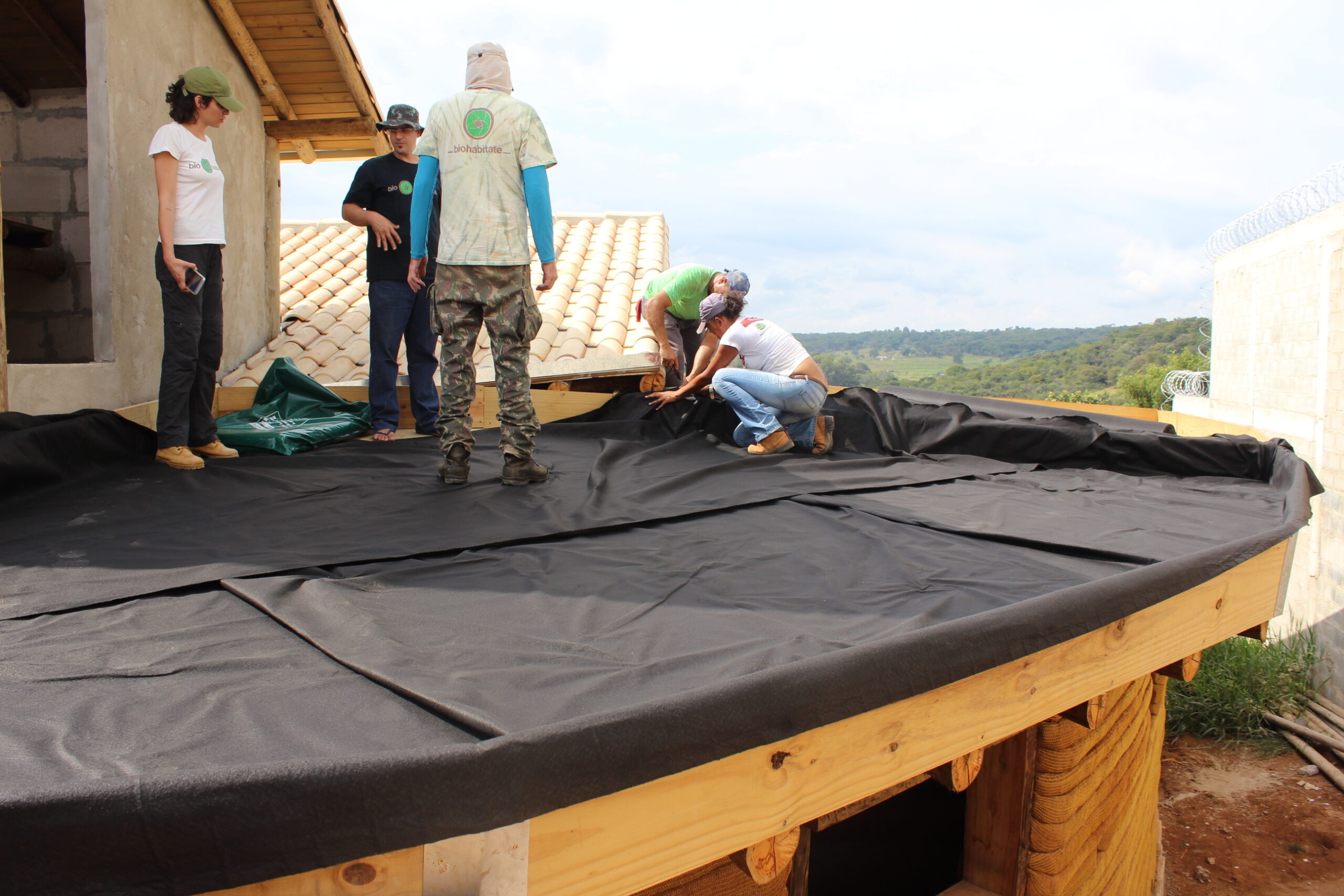 Proteção da laje e impermeabilização